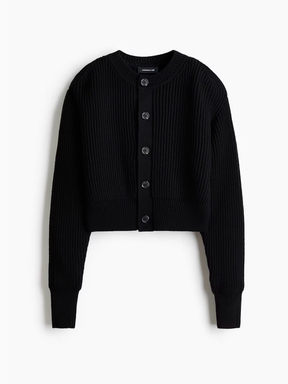 NWT WARDROBE.NYC H&M SHOULDER-PAD WOOL CARDIGAN